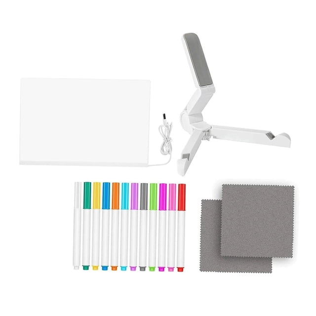 Tablero de dibujo Doodle Glow, tablero de notas LED recargable para dormitorio, regalo de cumpleaños