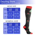 thumbnail image 4 of 6 Pairs Copper Compression Socks for Women & Men Circulation 15-20 mmHg - Better Blood Flow, Swelling , Best Support for Medical, Running, Nursing, 4 of 7