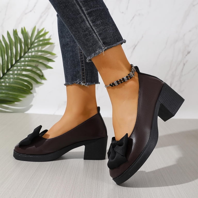 burgundy low heel dress shoes Marquise Rhinestone Block Heel Evening Shoes