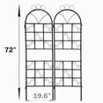 thumbnail image 5 of 2 Pack Large Metal Garden Trellis for Climbing Plants Outdoor Heavy Duty Rustproof Plant Support Metal Climbing Rose Trellis Vine Vegetable Cucumber ,Black, 5 of 7