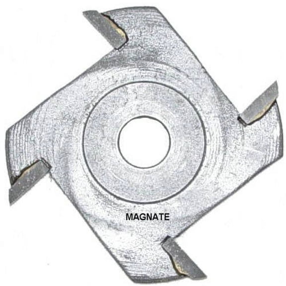Magnate 4206 Slotting Cutter Router Bits — 5/16" Bore — 5/32" Kerf; four Wing; 5/16" Bore; 1/2" Cutting Depth; 1-7/8" Overall Diameter