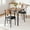 Retro color, variant on Vintage Style Square Dining Table and Two Chairs, 3 Piece Small Space Dinette Set for Kitchen, Apartment, Cozy Breakfast Table Set