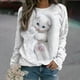 thumbnail image 4 of Sudadera con capucha de gato encantadora, sudaderas con cuello redondo a la moda para mujer, sudaderas para mujer, jerséis kawaii, abrigo Y2k, ropa kawaii, ropa con capucha de primavera, 4 of 4