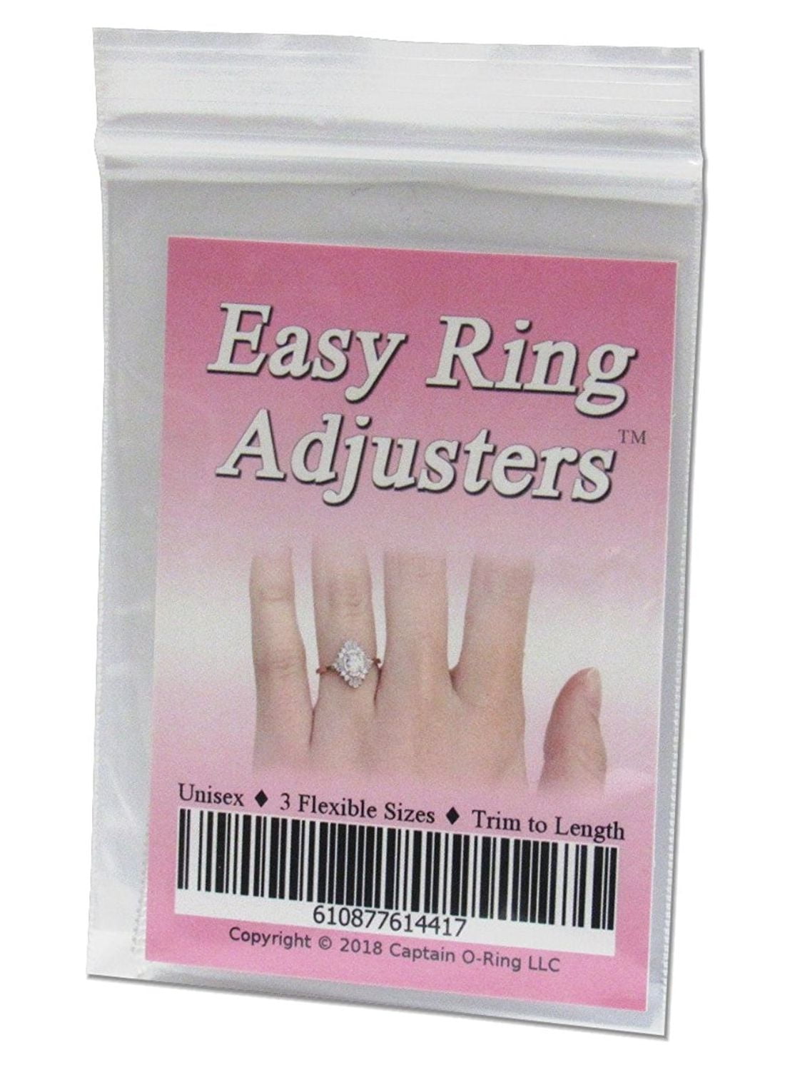 Easy Ring Adjusters - Quickly fit The Size of Your Ring/Band (3 Sizes  Included) 