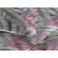 thumbnail image 3 of Ambesonne Exotics Quilted Bedspread Set 3 Pcs, Aloha Leaves Dreamy Print, Queen, Pastel Pink Soft Blue, 3 of 4
