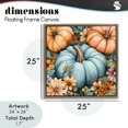 thumbnail image 4 of Stupell Industries Shabby Chic Three Pumpkins & Florals Brown Floating Frame Canvas Art, 25 x 25, by Creative Studio, 4 of 8
