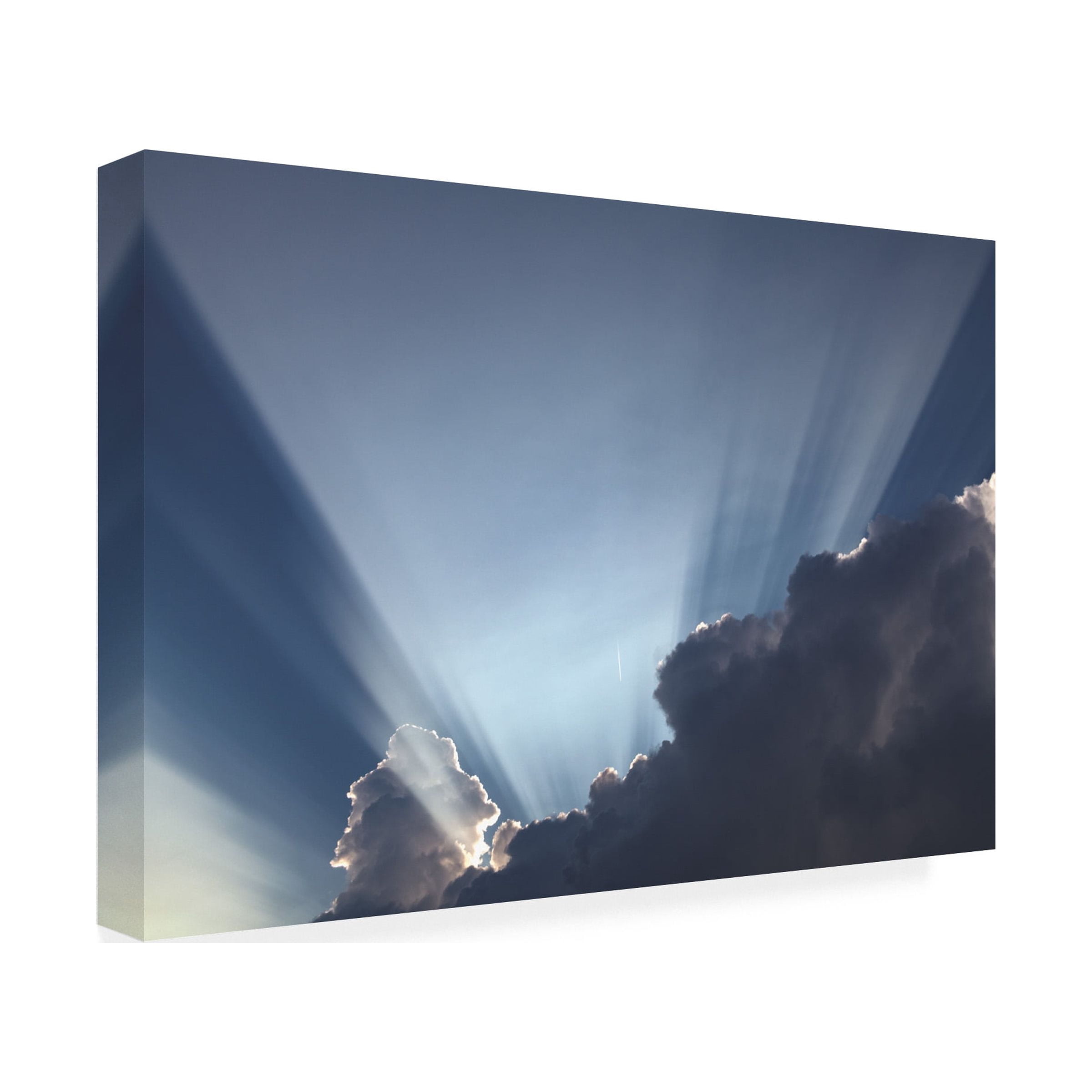 Kurt Shaffer Photographs 'Storm Cloud Sun Rays' Canvas Art