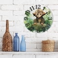 thumbnail image 3 of Monkey Leaves 10 inch Wall Clocks Non Ticking Easy to Read Battery Decorative for Home Bathroom Kitchen Bedroom Living Room, 3 of 8