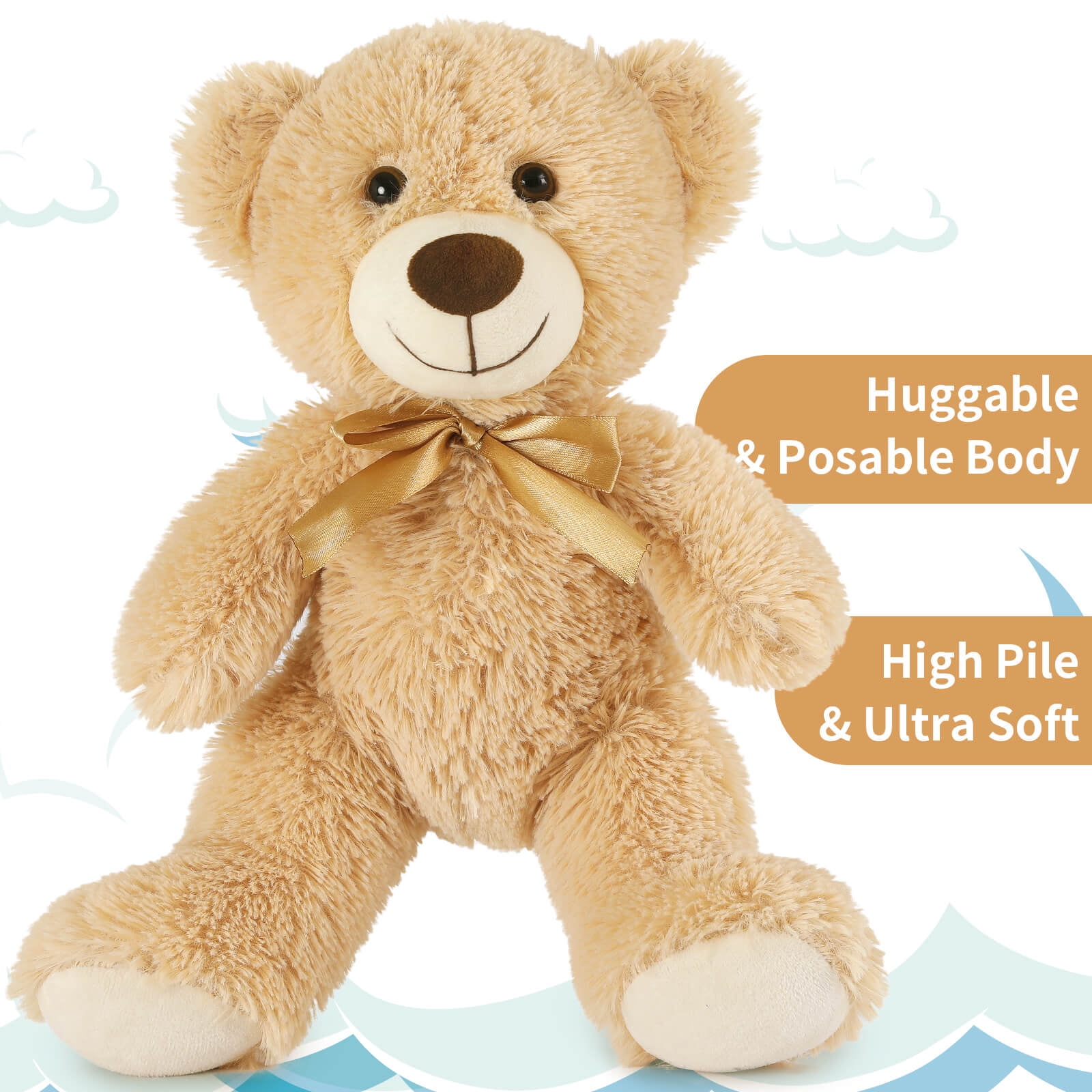 MorisMos 8 Packs Teddy Bear Baby Shower Bulk Teddy Bear Stuffed Animals