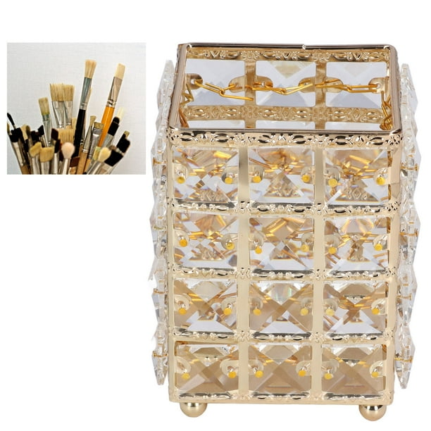 Soporte Para Brochas De Maquillaje, Organizador De Tazas De Almacenamiento De Maquillaje, Soporte Para Brochas De Maquillaje Brillante De Alta Capacidad Para Baño Para Dormitorio