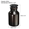 thumbnail image 2 of Unique Bargains Bouteille de Rangement en Verre à Grand Ouverture pour Réactifs Ambrés 500 ml, Bouchon Ambré, 2 of 5