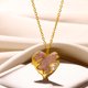 thumbnail image 1 of Stainless Steel Love Heart Necklace For Women 2023 New Trendy Lip Chain Simple Pendant Necklace Jewelry Gift Wholesalers, 1 of 5