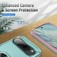 thumbnail image 5 of Decase Compatible with Google Pixel 9 Pro XL Case,Heavy Duty Full Body Phone Cover Built in Ring Holder Kickstand,Green+Pink, 5 of 9