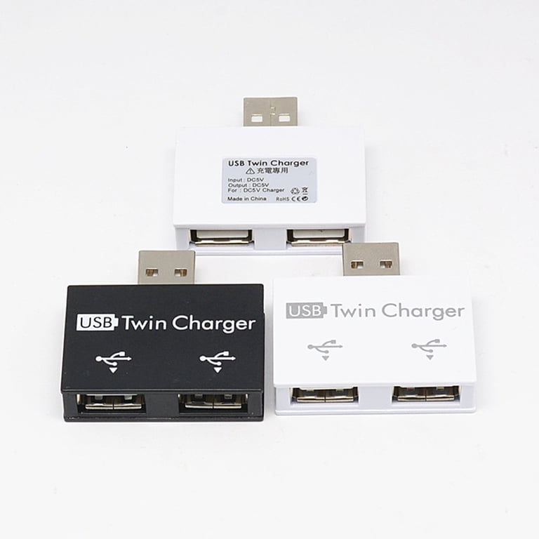 USB Charger Splitter Cable USB 2.0 Male To Dual Charger Splitter Hub ...