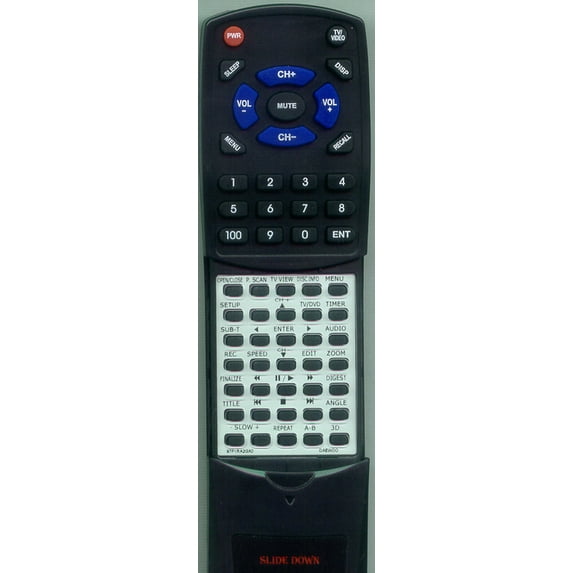Replacement Remote for DAEWOO 97P1RA2GA0, RT97P1RA2GA0, DVR07, DVR06