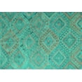thumbnail image 1 of Ahgly Company Indoor Rectangle Southwestern Turquoise Blue Country Area Rugs, 7' x 10', 1 of 4