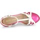 thumbnail image 5 of De mujer Plataforma Lazo T Correa Tacones gruesos Salón Rosa caliente 41, 5 of 7
