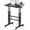 Black, variant on Small Standing Desk with Wheels, Mobile Stand Up Desk, Portable Standing Table on Wheels for Walking Pad, Rolling Computer Desk Adjustable Height, Tall Table