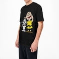thumbnail image 4 of Camiseta para hombre, camisetas de Peanuts, Charlie Brown y Snoopy, camisetas de verano con dibujos animados de Harajuku, camisetas estéticas de algodón de talla grande, 4 of 5