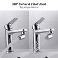 thumbnail image 4 of Labymos Faucet Aerator 360 Degrees Swivel Faucet Spray Aerator Kitchen Tap Water Saving Nozzle Sprayer, 4 of 7