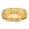 thumbnail image 1 of 14k Yellow Gold Light Comfort Fit Fancy Band - Size 8, 1 of 3