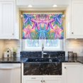 thumbnail image 5 of Yayeee Kitchen Curtains Light Filtering 27"x36" Rod Pocket Short Cafe Window Panel, Gradient Starfish Pattern, 5 of 7