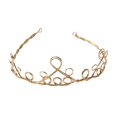 thumbnail image 5 of Diadema dorada para niñas y mujeres, accesorios para el cabello , decoración artesanal DIY Soledad Diadema de metal de oro, 5 of 5