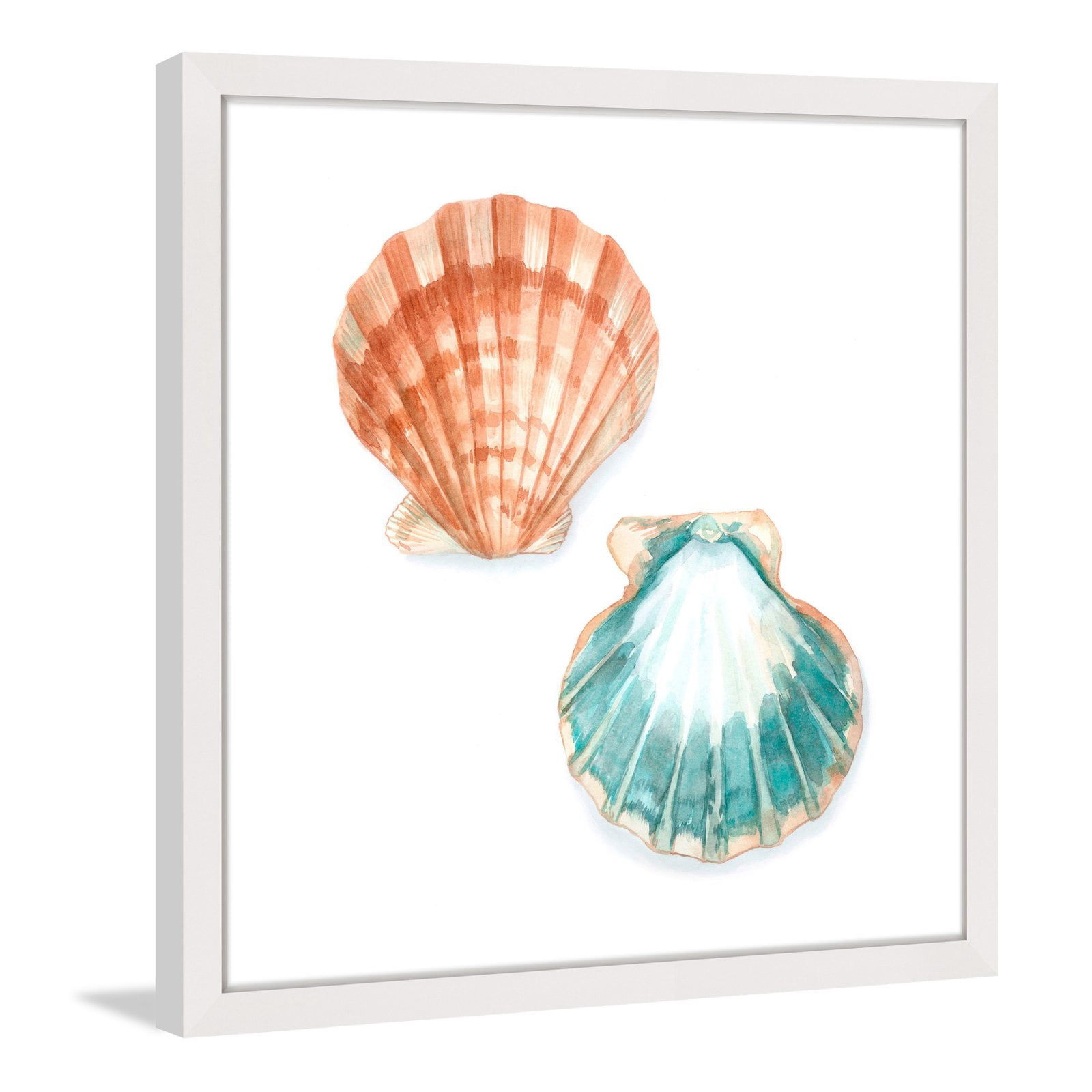Marmont Hill "Watercolor Shells I" Framed Painting Print