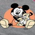 thumbnail image 3 of Disney - Mickey Mouse Hugs His Puppy - Toddler & Youth Girls Raglan Graphic T-Shirt, 3 of 5
