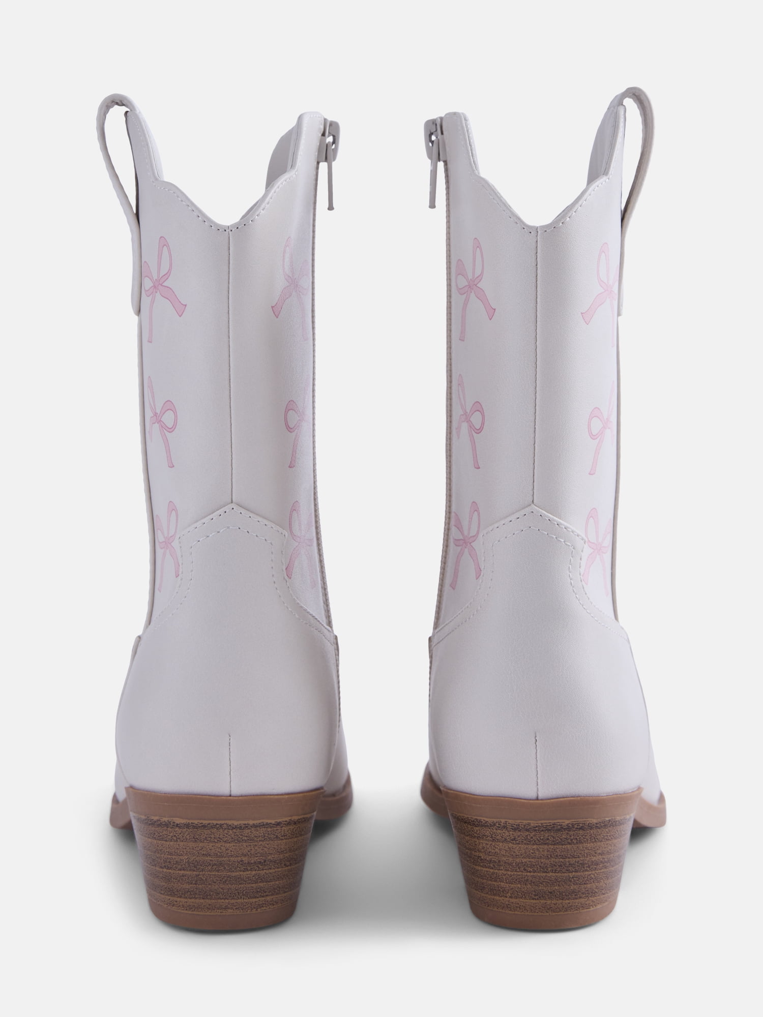 Wonder Nation Toddler, Little & Big Girls Bow Western Boots