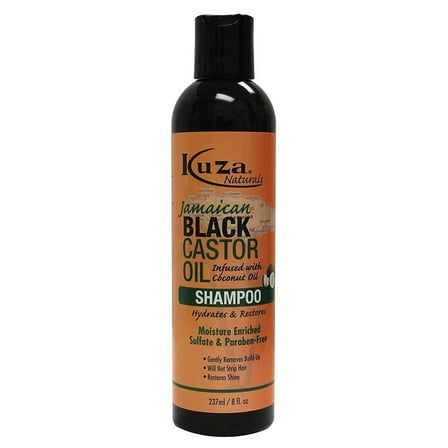 Kuza Jamaican Black Castor Oil Shampoo, 8 oz, 2 Pack