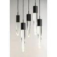 thumbnail image 4 of E31244-20BK ET2 Lighting Quartz-30W 5 LED Pendant-15.75 Inches wide by 21 inches high-Black Finish, 4 of 5