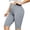 Gray, variant on Stamzod Women's Capri Pants Mid-Calf Length High Waisted Yoga Capri Leggings Casual Stretch Pull On Capris Plus Size Clothes Blue XXXXXL