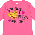 thumbnail image 4 of Inktastic Valentine's Day You Stole a Pizza of My Heart Boys or Girls Long Sleeve Toddler T-Shirt, 4 of 5