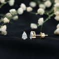 thumbnail image 4 of Rosec Jewels Lab Grown Diamond Stud Earrings - 0.76 Carat - Pear Shaped Earrings for Women - EF-VS Quality Certified, 14K Yellow Gold, 4 of 8