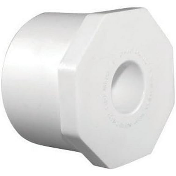 Charlotte Pipe Reducing Bushing 1-1/4 " X 1 " White Pvc Schedule 40