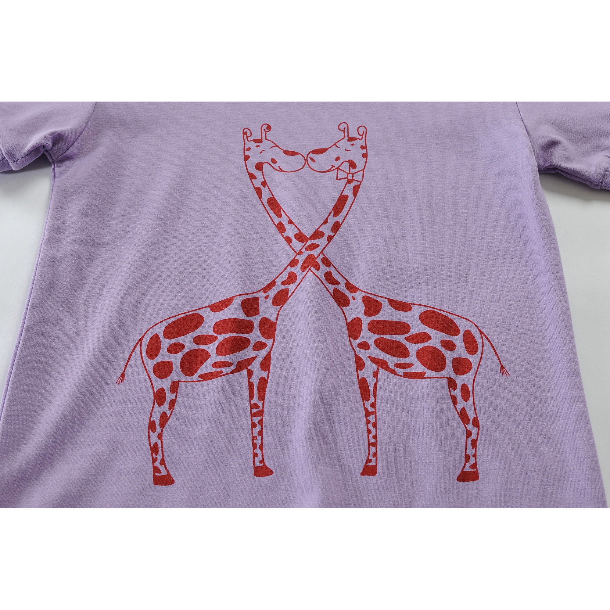 Little Hand Toddler Girl Giraffe Pajamas Kids Summer Sleepwear Short Set 4T