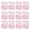Pink, variant on YIEMEEN 12Pcs Detachable Transparent Pills Organizer Case Colorful Storage Box with Lid Multipurpose Stackable Square Boxes