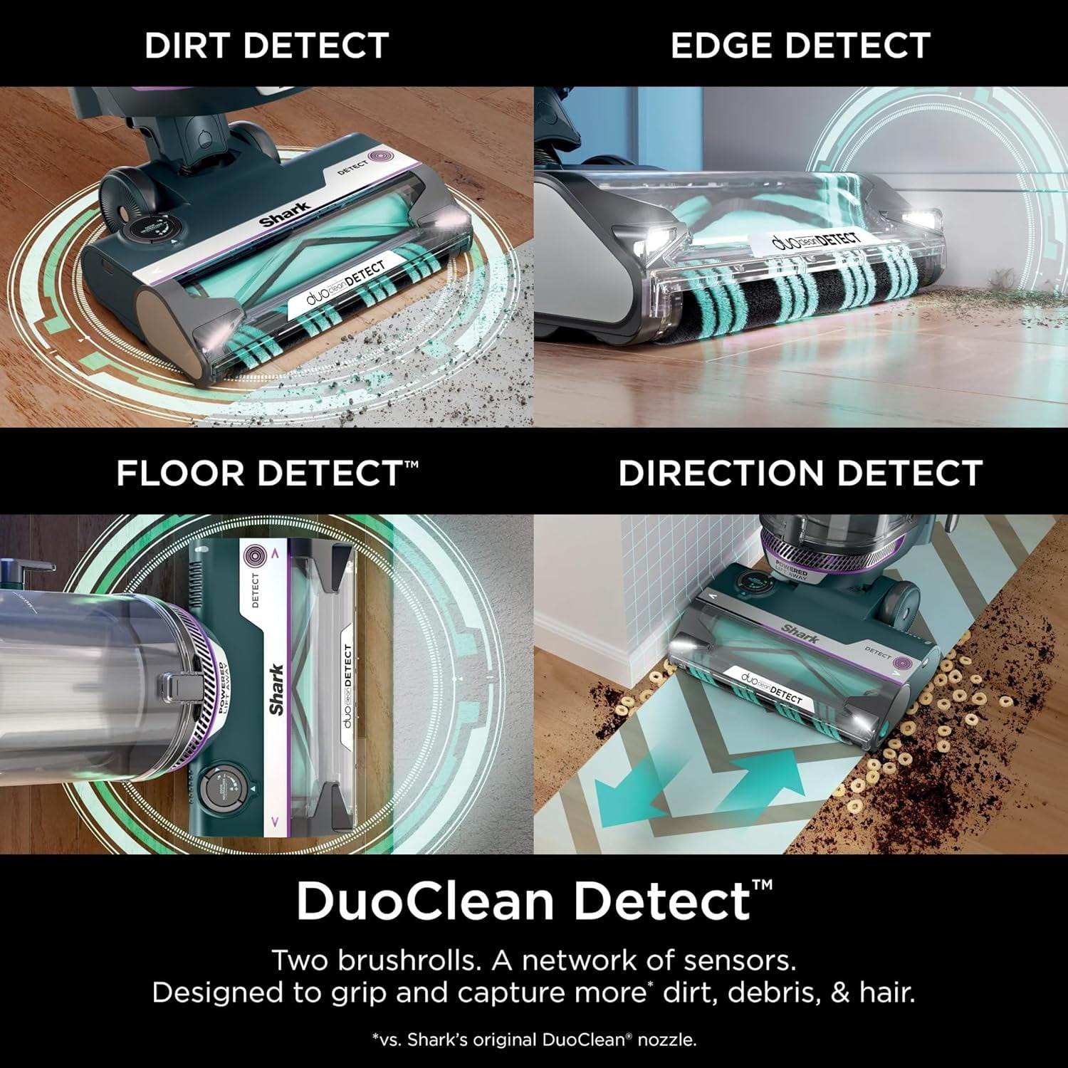 Restored SHARK AZ4000 POWERDETECT Upright Vacuum Cleaner with DuoClean Technology, Odor Neutralizer Technology, Powered Lift-Away, Self Cleaning Brushroll (Refurbished)