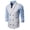 White, variant on Men's Formal Vest Striped Print Turndown Collar Double Breasted Sleeveless Breathable Lightweight Summer Wedding Casual Waistcoat