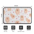 thumbnail image 5 of Pomeranian Dogs with Hearts Door Rugs,Washable Non Slip Door Mats Indoor,Decorative Door Mats,Entry Mat Indoor for Entrance,Bedroom,Kitchen,Bathroom,30"x17", 5 of 6