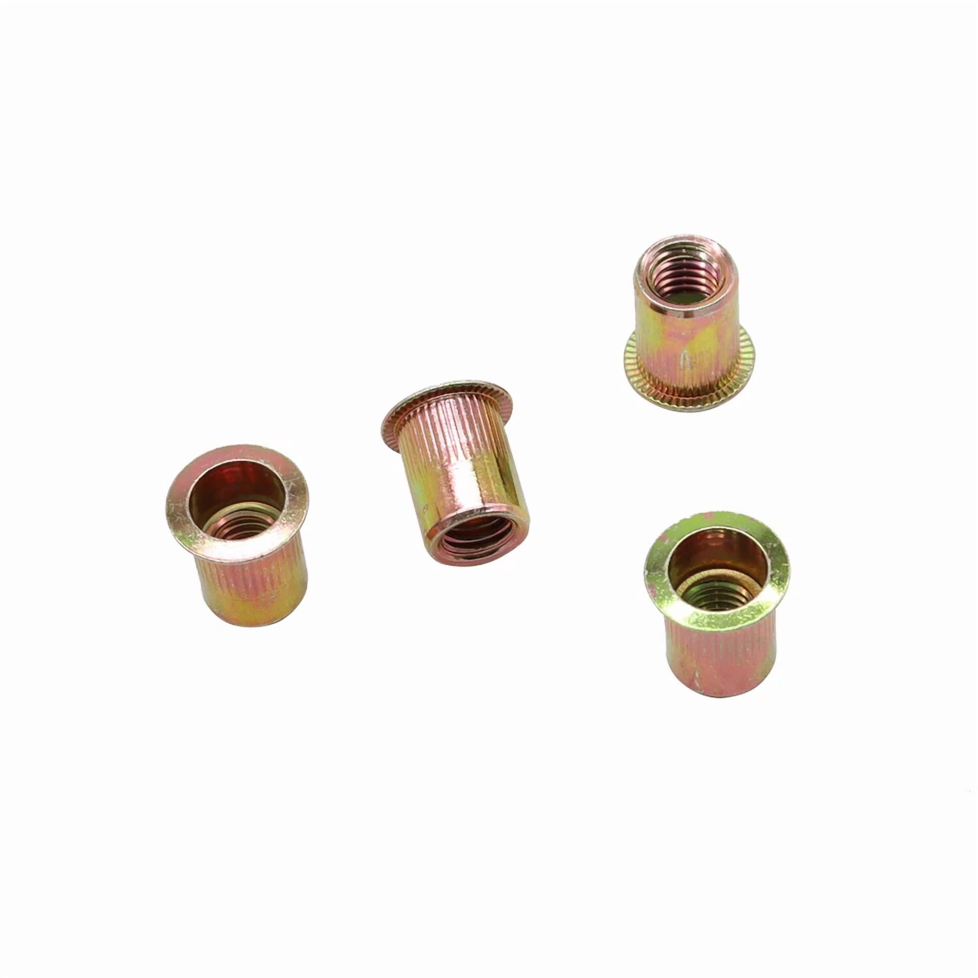 CIRCLE- 50Pcs New 3/8-16 Rivet Nut Rivnut Insert Nutsert Carbon Steel Zinc Plated