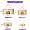 thumbnail image 5 of Boston Terrier Celebrates Spring and Enjoys a Happy Easter Landscape Wood Sign Gentleman Dog Lover Gifts Hanging Wall Home Decor - 02001, 5 of 5