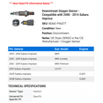thumbnail image 2 of Downstream Oxygen Sensor - Compatible with 2008 - 2014 Subaru Impreza 2009 2010 2011 2012 2013, 2 of 2