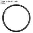 thumbnail image 2 of 20 PCS 18mm x 16mm x 1mm Junta de aceite de anillo de goma reemplazo, 2 of 5