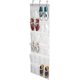 thumbnail image 5 of Organizador colgante de zapatos con 24 bolsillos sobre la puerta con 3 ganchos para despensa de baño, 1 unidad JAMW Sencillez, 5 of 5