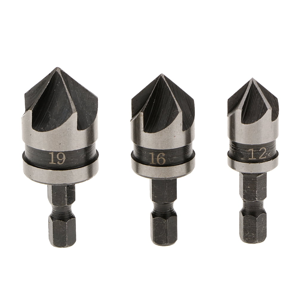 1/4in Countersink Countersink Set High Speed Woodworking