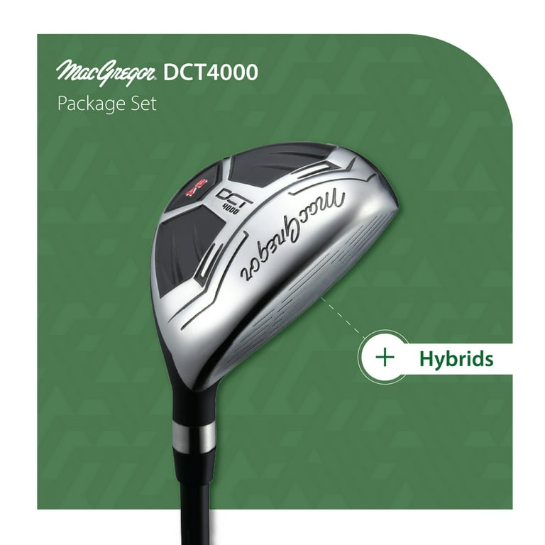 MacGregor Golf DCT4000 1 Inch Longer Golf Clubs Set with Bag, Mens