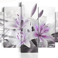 thumbnail image 4 of Room Decor Clearance Qianduo Modern Flower Theme Wall Art Abstract Orchid Canvas Wall Decor Flower Abstract Painting Life Canvas Wall Art for Home Decor C, 5 Canvas Hangings (Unframed), 4 of 6