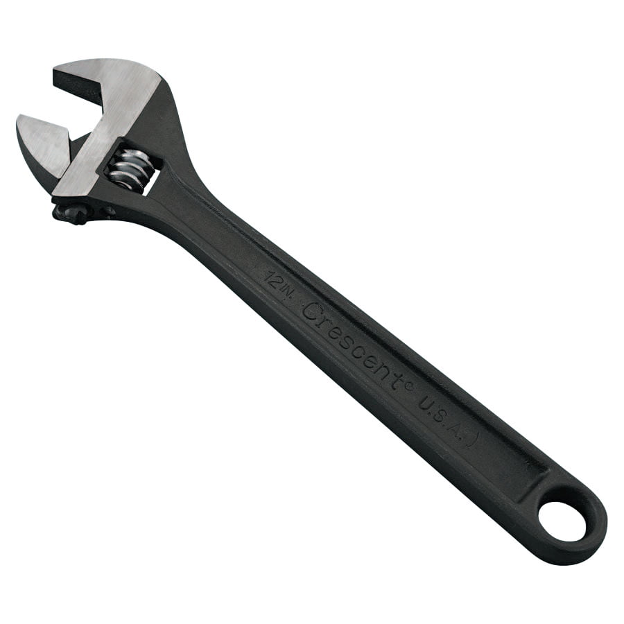 Crescent Black Phosphate Adjustable Wrenches, 12 in Long, 1 1 2 in Opening, Black by Apex Tool Group